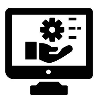 Computer Setting Vector イラスト素材