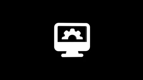 Computer settings 3D rendering rotating gear mechanism wheel for teamwork s.. Video stock 313465662
