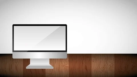 Computer shield protection checkmark on screen Stock Footage 89193321