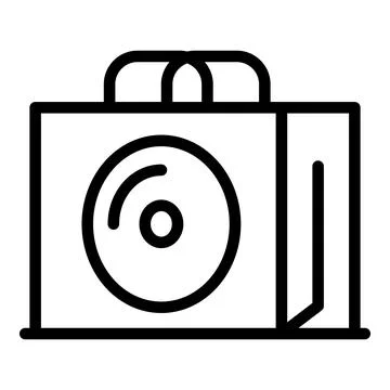 Computer shop icon outline vector. Laptop store Stock Illustration