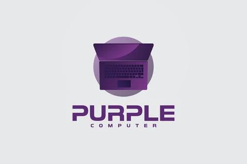 Computer shop logo and icon Stock Illustration
