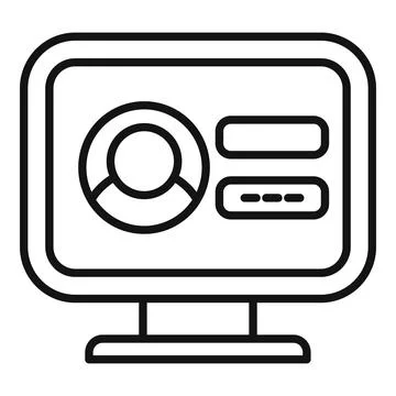 Computer showing user profile with personal data and password 库存插图