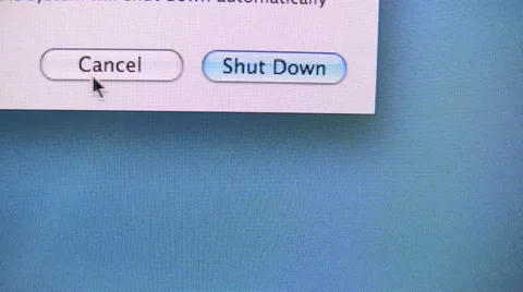 Computer shutdown Stock Footage 57278620