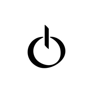Computer shutdown sign vector icon. Eps 10 스톡 일러스트