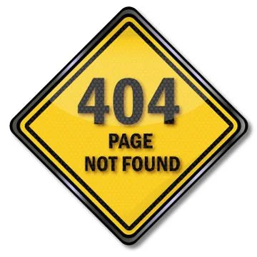 Computer sign 404 page not found and network 库存插图