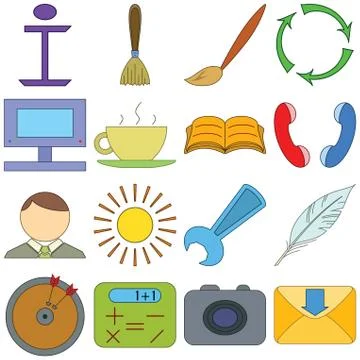 Computer signs Stock Illustration