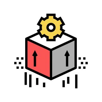 Computer soft development color icon vector illustration Illustrazione stock