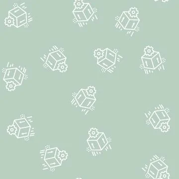 Computer soft development line seamless pattern Stock Illustration