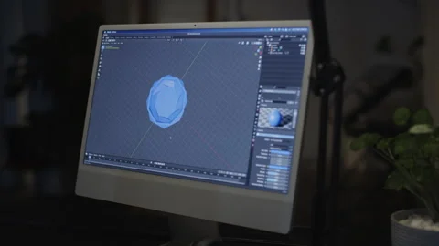 Computer Software Design of 3d models Stock Footage 262324908