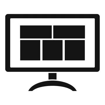 Computer software icon, simple style イラスト素材