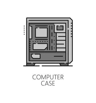 Computer software thin line icon or symbol 库存插图