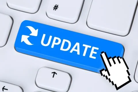 Computer software update network security virus Stock Illustration