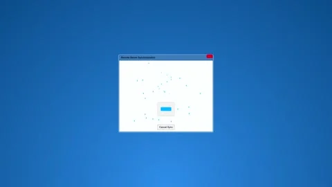 Computer software window on blue desktop screen stock footage Vídeo Stock 346838046