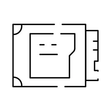 Computer solid state drive ssd component icon Stock-Illustration