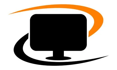 Computer Solution Logo Design Template Vector イラスト素材