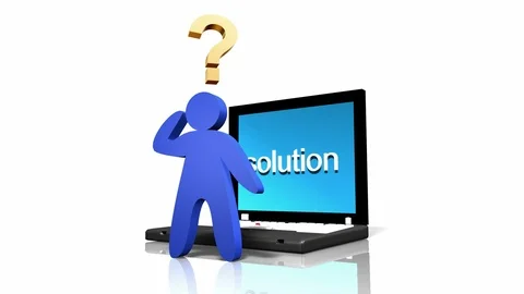 Computer Solution Problem Stock Footage 125830658