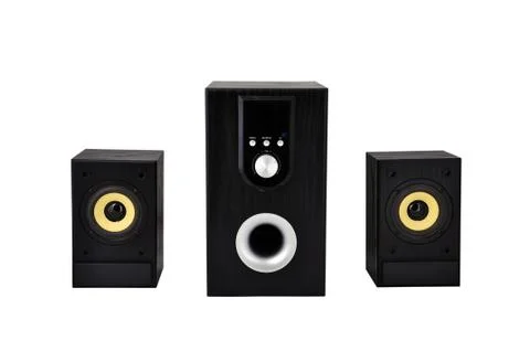 Computer speakers Stock Photos