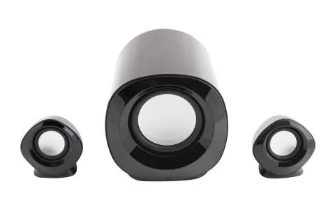 Computer speakers Stock Photos