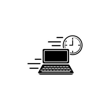 Computer speed icon. Element of speed icon for mobile concept and web apps Stock Illustration