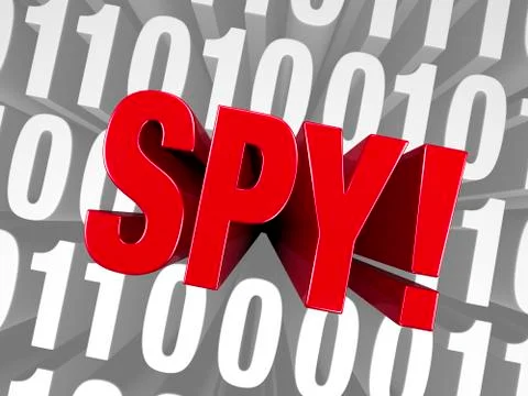 Computer spy! Stock Illustration