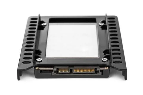 Computer SSD drive Computer SSD drive isolated on white background Copyrig... Foto stock