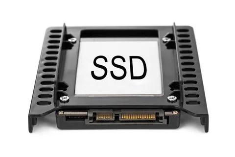 Computer SSD drive Computer SSD drive isolated on white background Copyrig... Foto stock