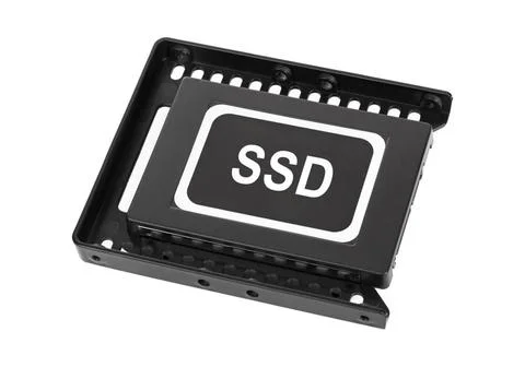 Computer SSD drive Computer SSD drive isolated on white background Copyrig... Stock Photos