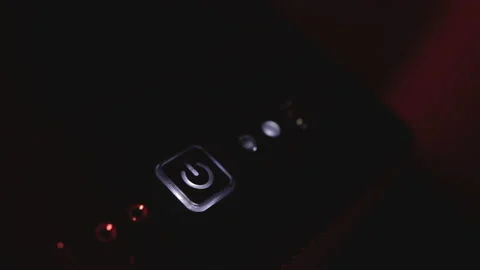 The computer start button Stock Footage 165105409