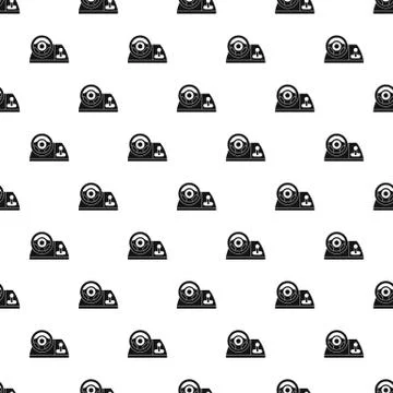 Computer steering wheel pattern, simple style 스톡 일러스트