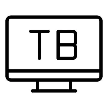 Computer storage icon outline vector. Mobile gb Stock Illustration