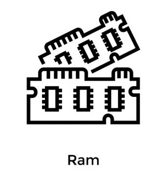 Computer Storage Ram Stock Illustration