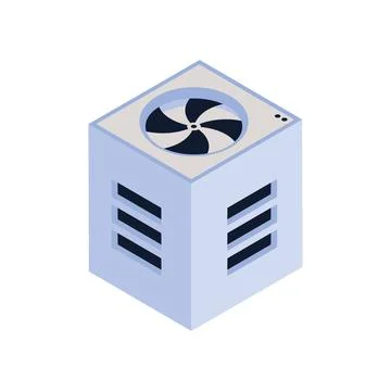 Computer storage tower Stock Illustration
