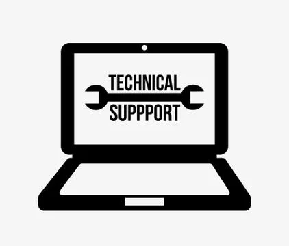 Computer support design, vector illustration eps10 graphic Ilustración de archivo