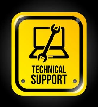 Computer support design, vector illustration eps10 graphic Stock Illustration