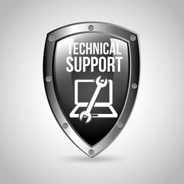 Computer support design, vector illustration eps10 graphic Stock Illustration