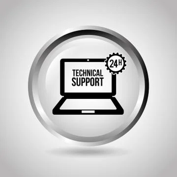 Computer support design, vector illustration eps10 graphic Stock Illustration