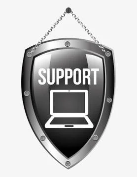 Computer support design, vector illustration eps10 graphic Stock Illustration