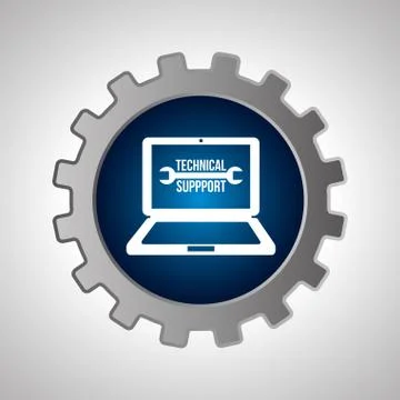 Computer support design, vector illustration eps10 graphic Stock Illustration