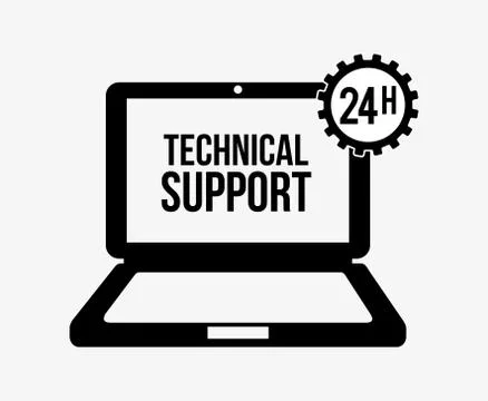 Computer support design, vector illustration eps10 graphic Stock Illustration