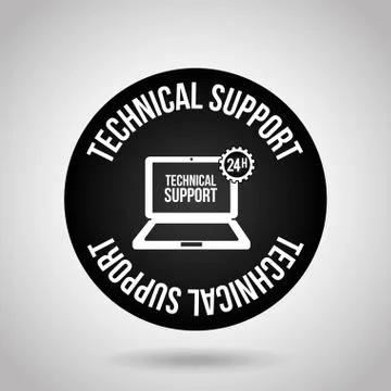 Computer support design, vector illustration eps10 graphic Stock Illustration