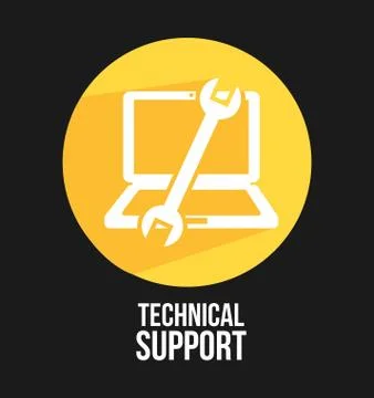 Computer support design, vector illustration eps10 graphic Stock Illustration