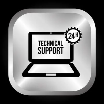 Computer support design, vector illustration eps10 graphic Stock Illustration