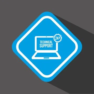 Computer support design, vector illustration eps10 graphic 스톡 일러스트