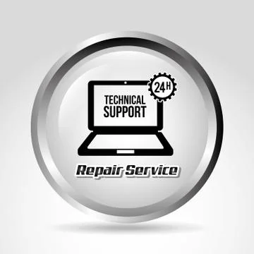 Computer support design, vector illustration eps10 graphic 스톡 일러스트