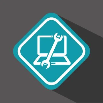 Computer support design, vector illustration eps10 graphic Stock Illustration