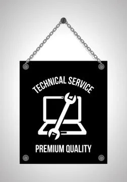 Computer support design, vector illustration eps10 graphic 스톡 일러스트