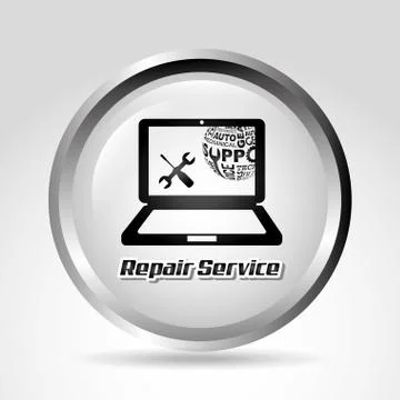 Computer support design, vector illustration eps10 graphic 스톡 일러스트