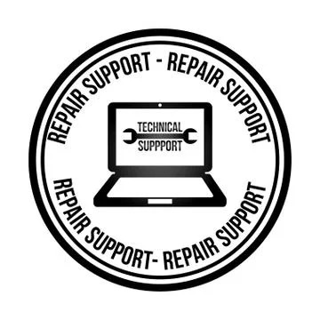Computer support design, vector illustration eps10 graphic Stock Illustration