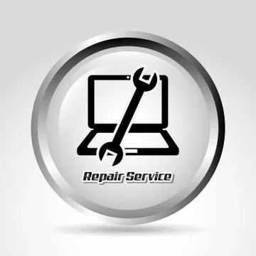 Computer support design, vector illustration eps10 graphic Stock Illustration