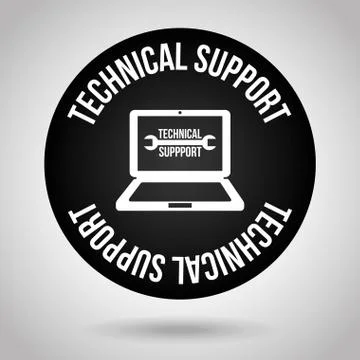 Computer support design, vector illustration eps10 graphic Stock Illustration
